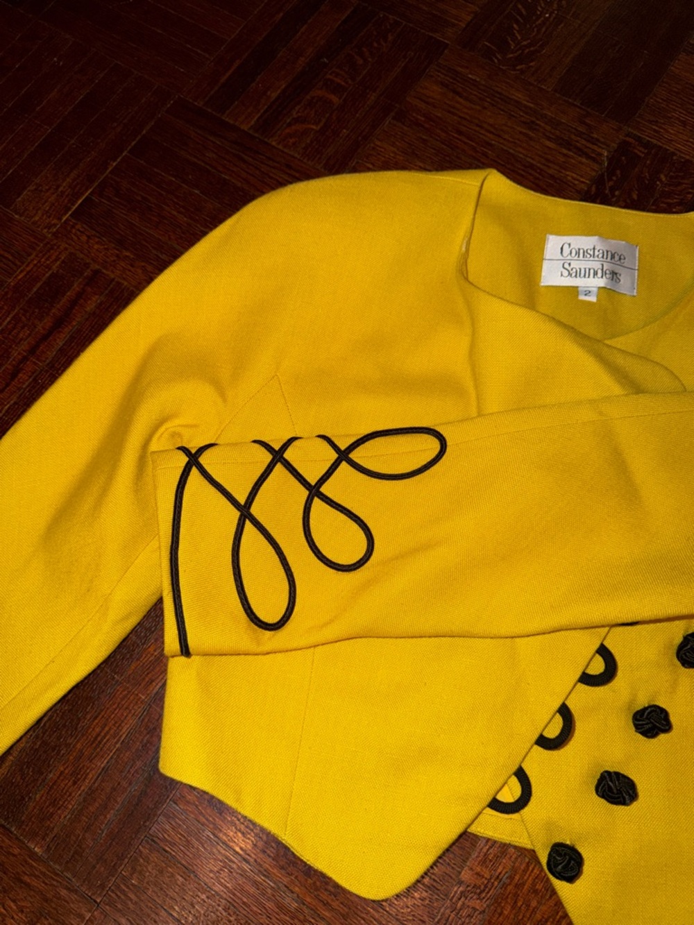 Constance Saunders Cropped Blazer Sz. 2 - Picture 5 of 9